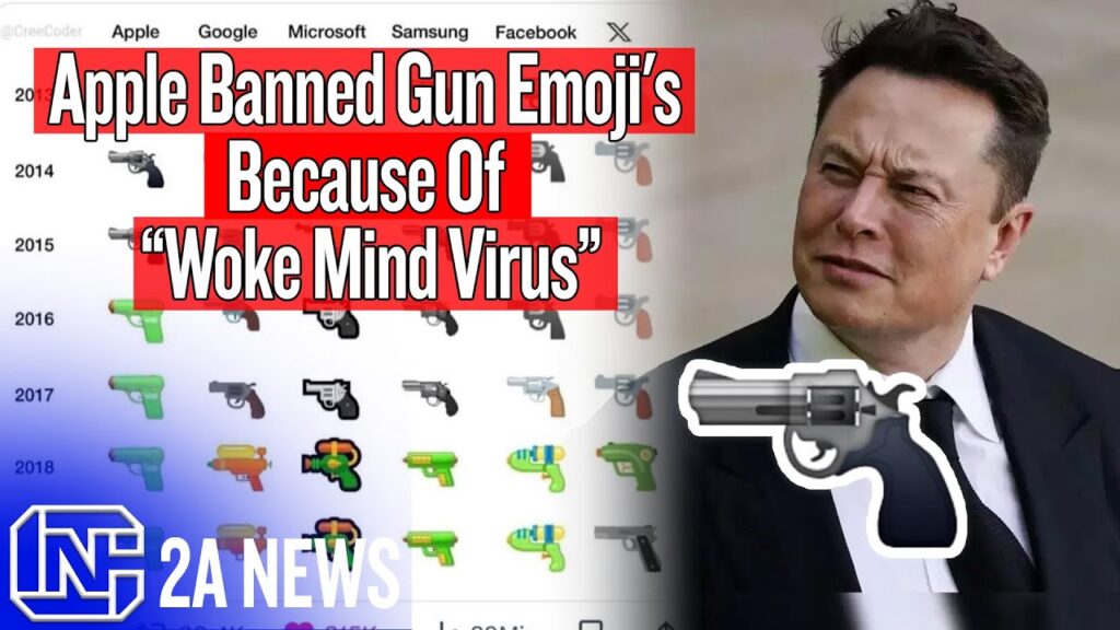 Elon Musk Calls Out Apple For Banning Gun Emoji's Because Of Woke Mind Virus