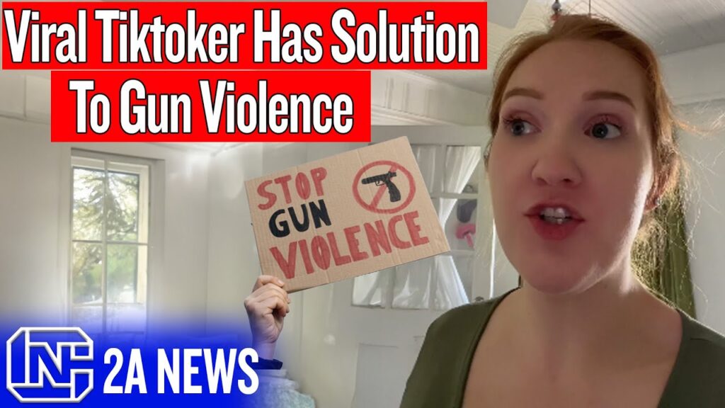 Viral Tiktok Lady Claims To Have The Solution To Gun Violence, You Won't Believe This
