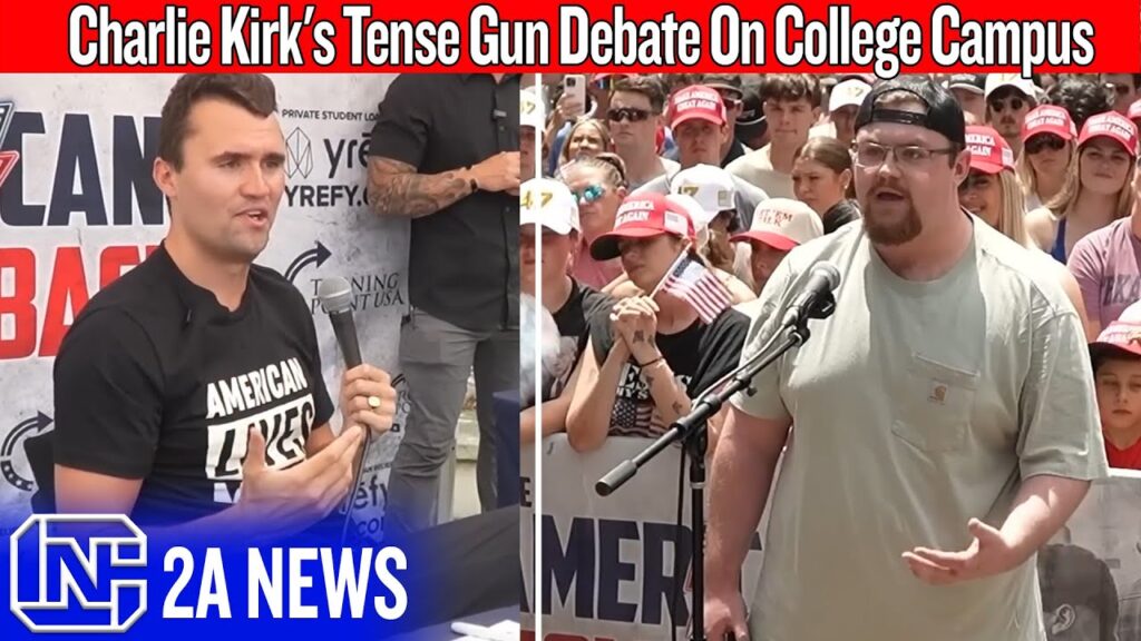 Charlie Kirk's Tense Gun Debate On College Campus