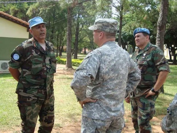 The author working with a UN peacekeeping company in Paraguay. (Photo courtesy of Paul “Greg” Smith) The author working with a UN peacekeeping company in Paraguay. (Photo courtesy of Paul “Greg” Smith)