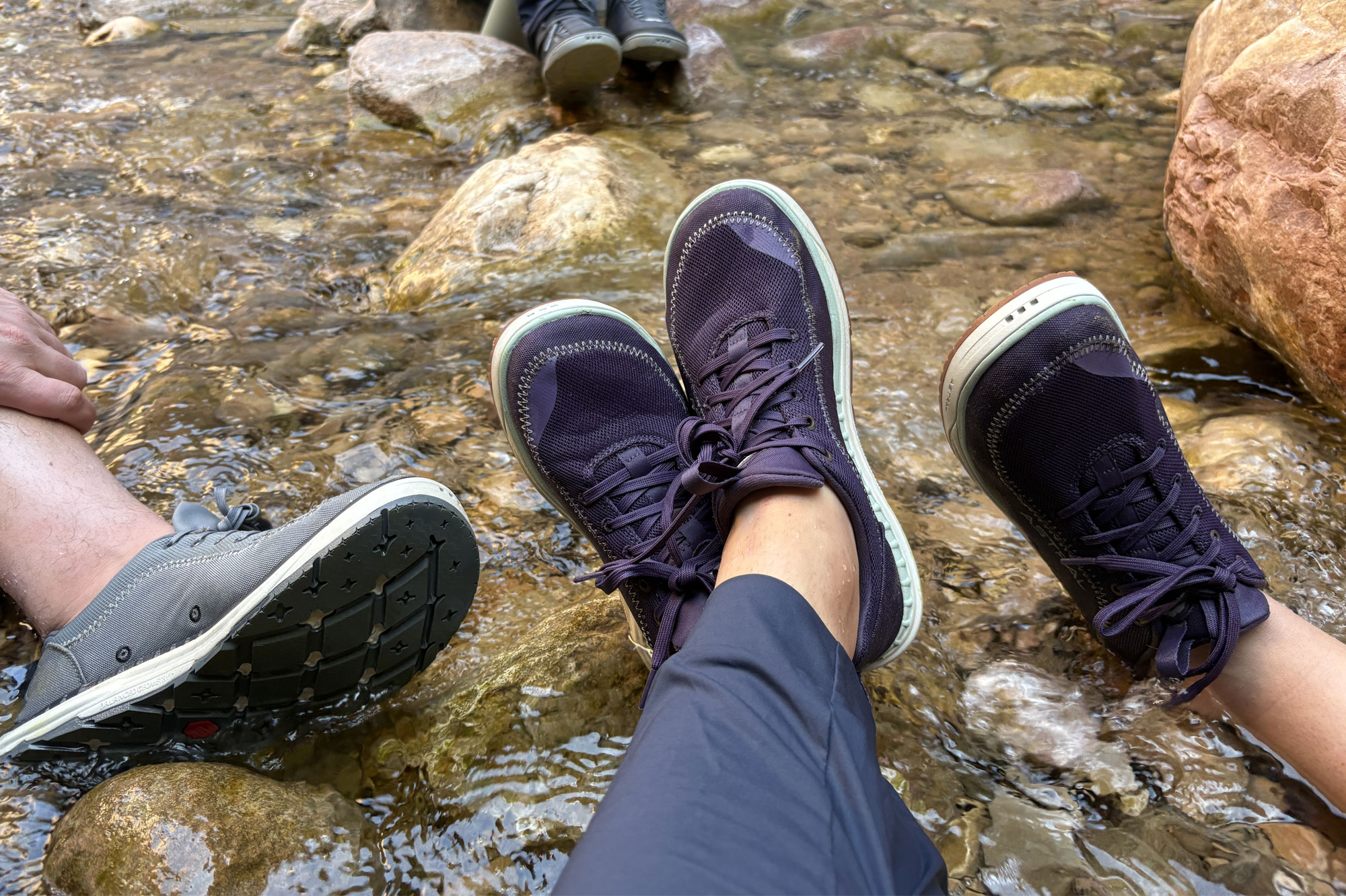 feet in water