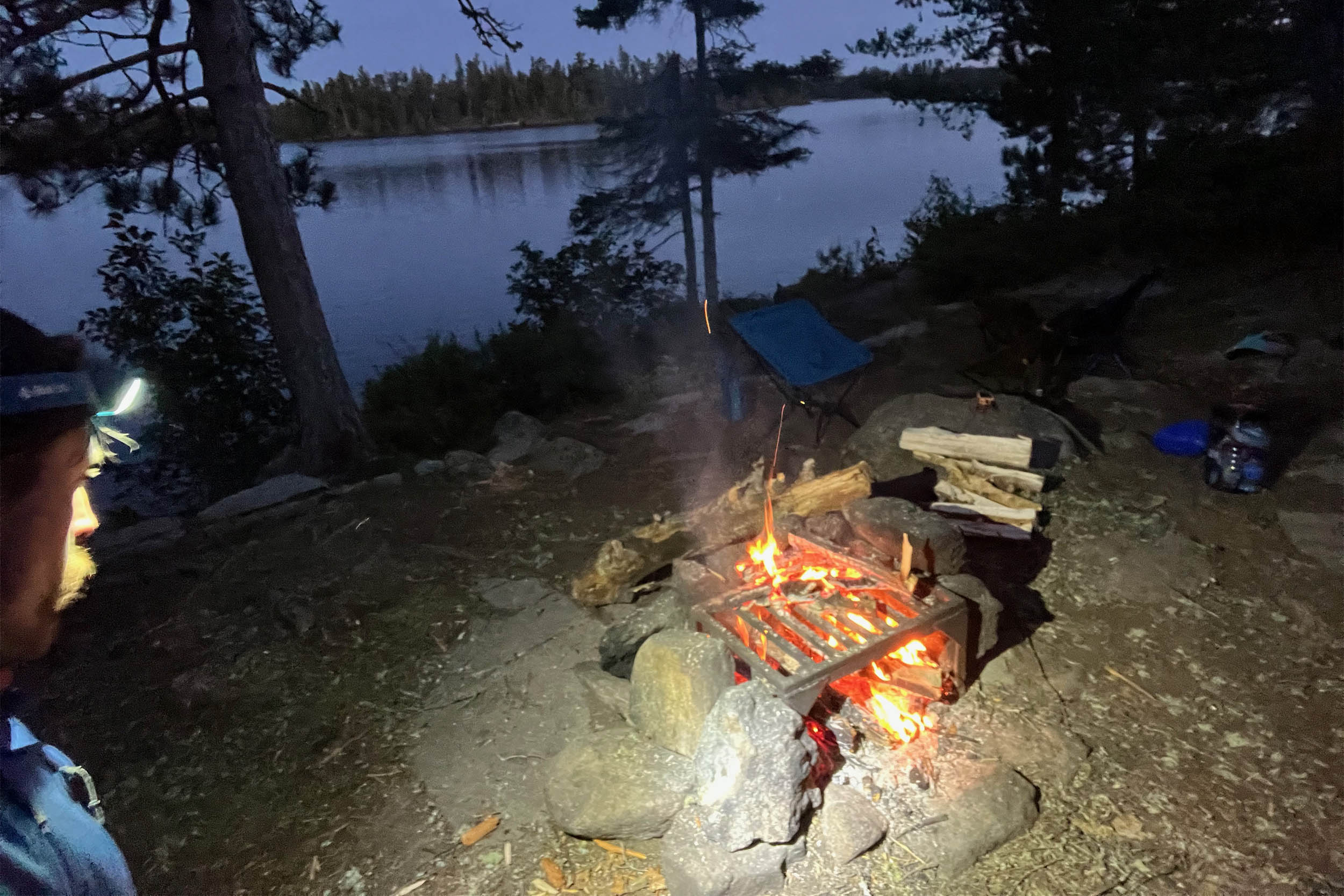 BioLite Range 500 lighting a campsite