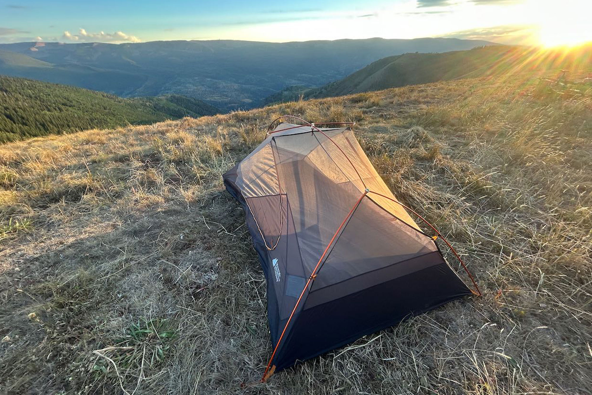 MEC Spark UL 2 Tent at sunset