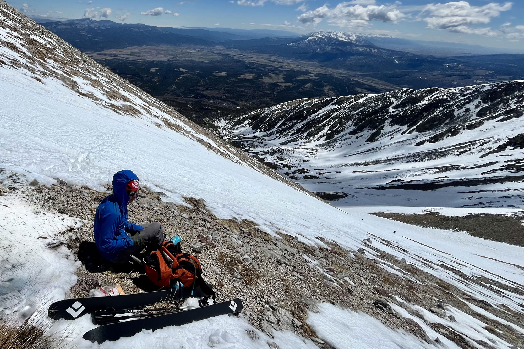 Black Diamond Helio Carbon 88 Skis on the mountain