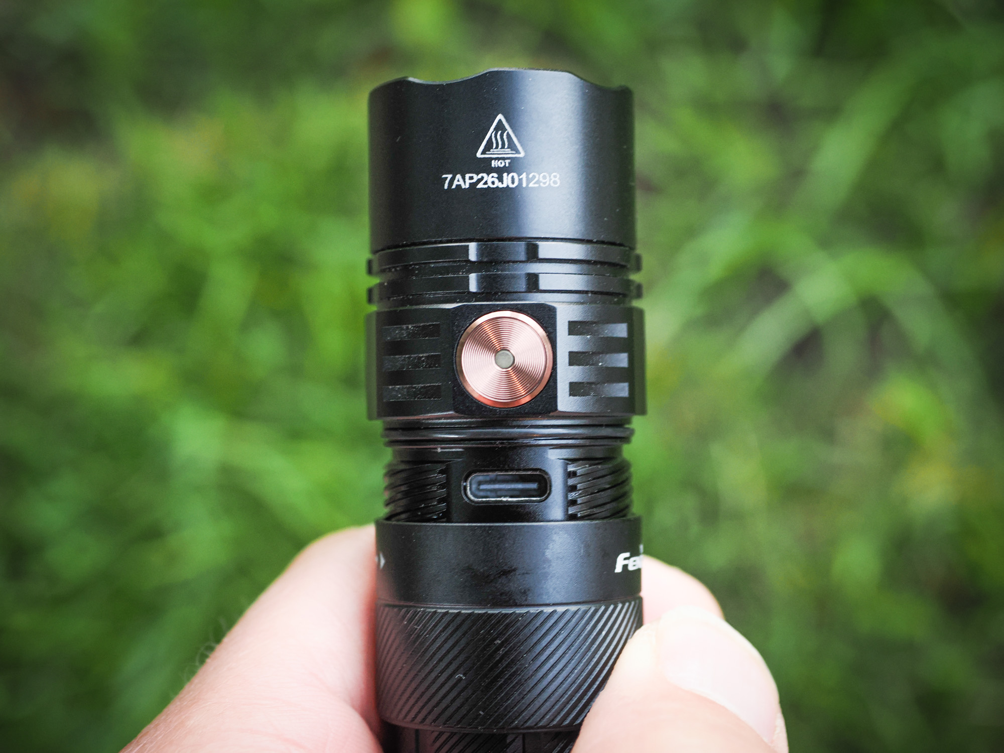 Fenix PD36R charging port and side switch