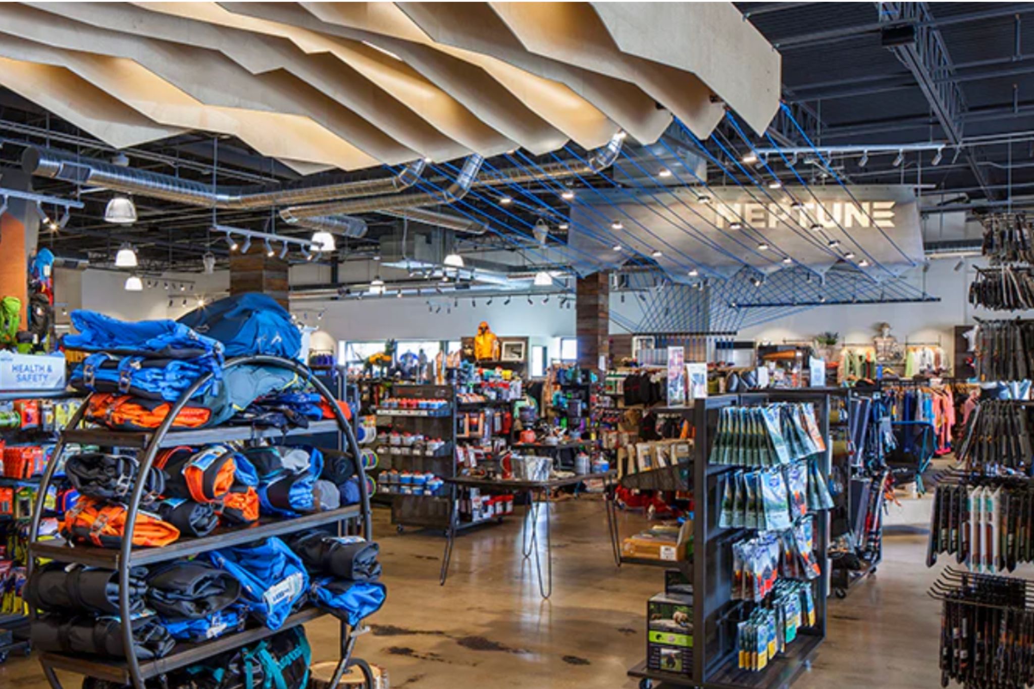 inside of gear shop