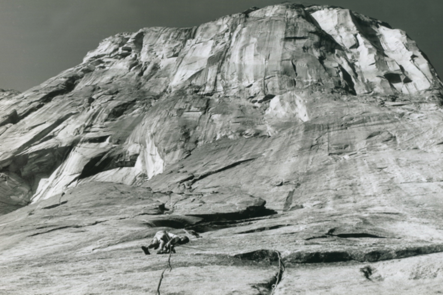 black and white photo of yosemite