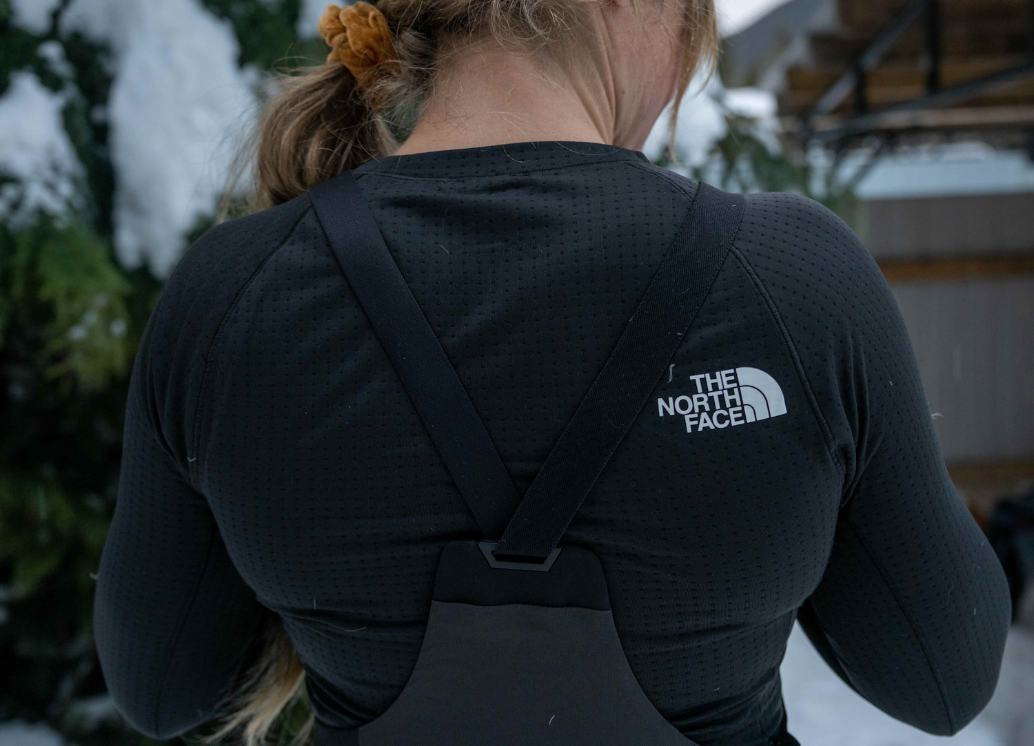 Back view of The North Face FD Pro 160 Crew with logo.