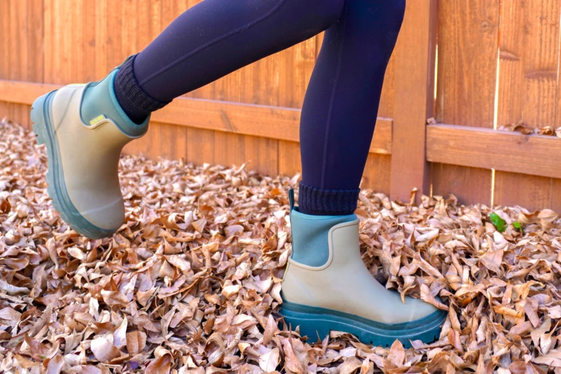 wearing Merry People Tully Ankle Rain Boots