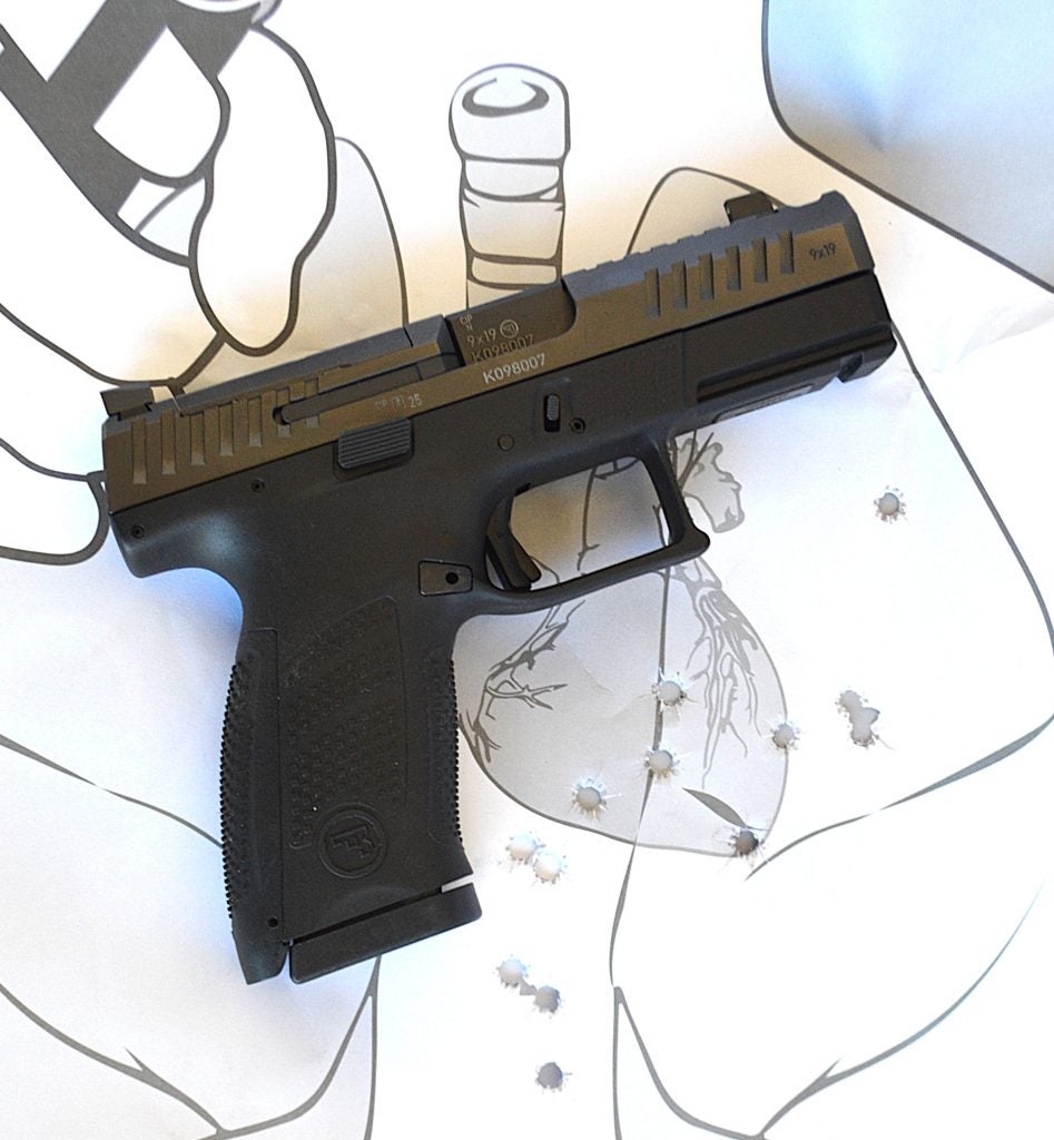 CZ P-10 C accuracy on the range