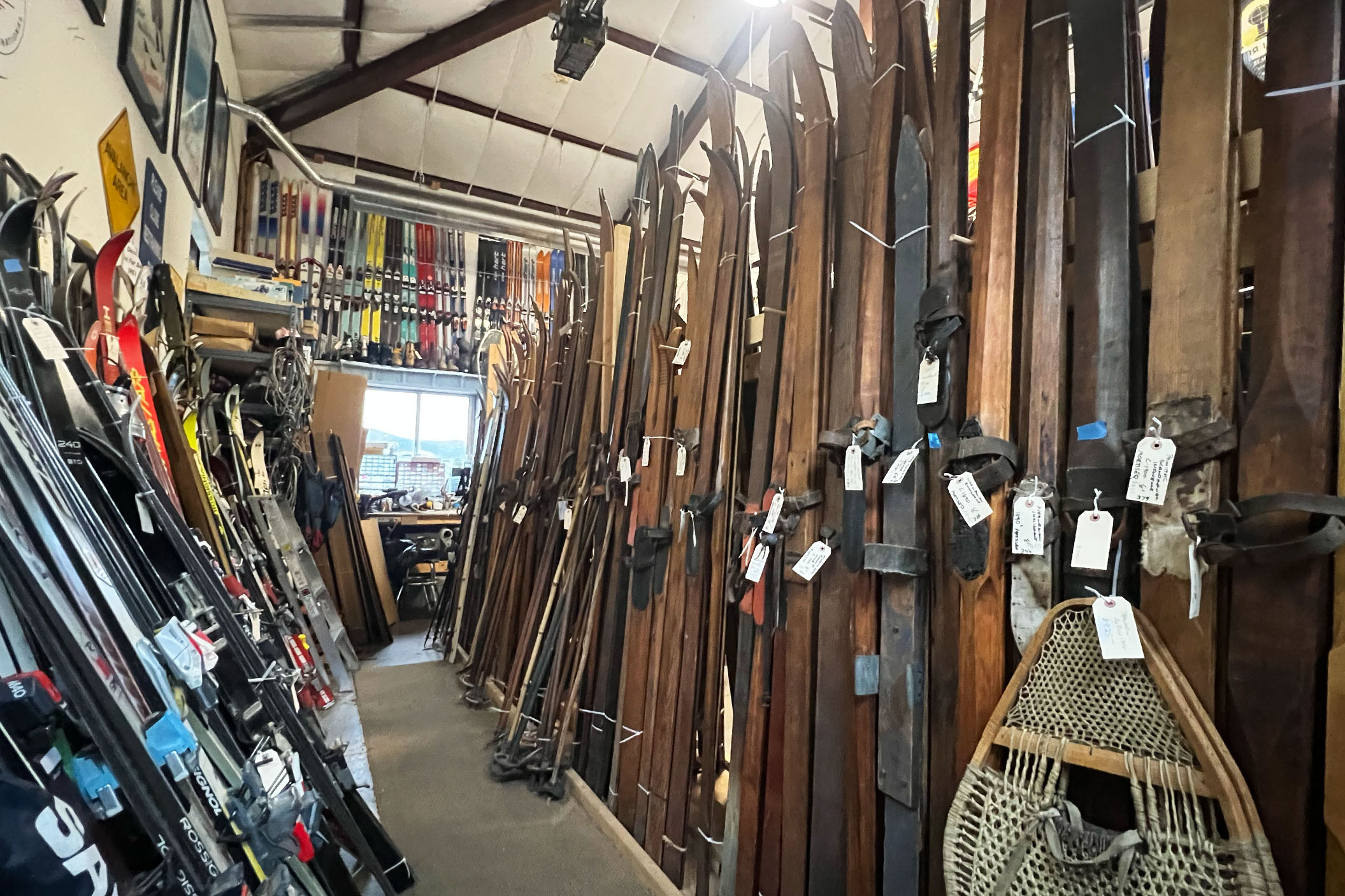 Vintage ski world history museum