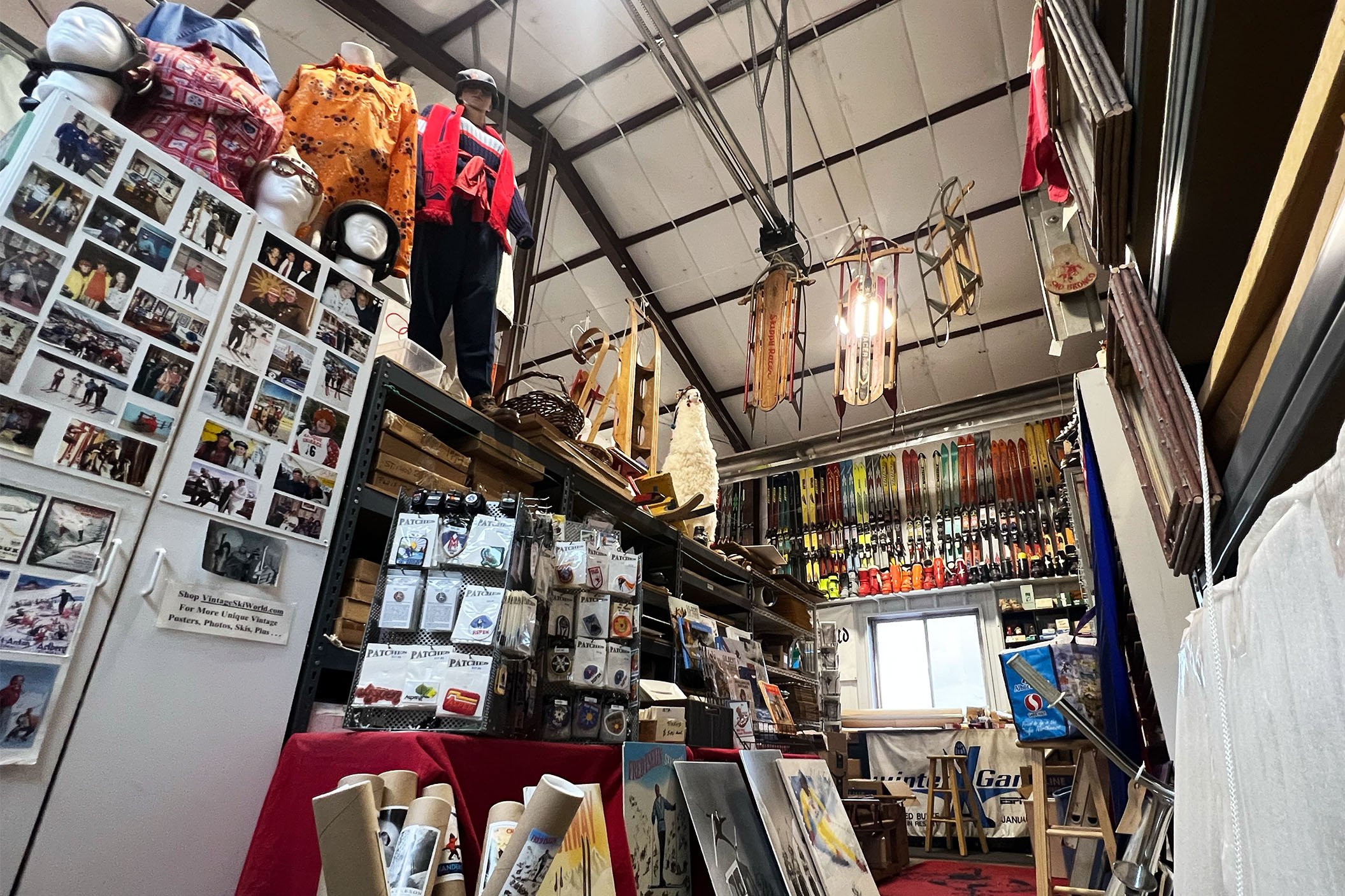 Vintage ski world history museum