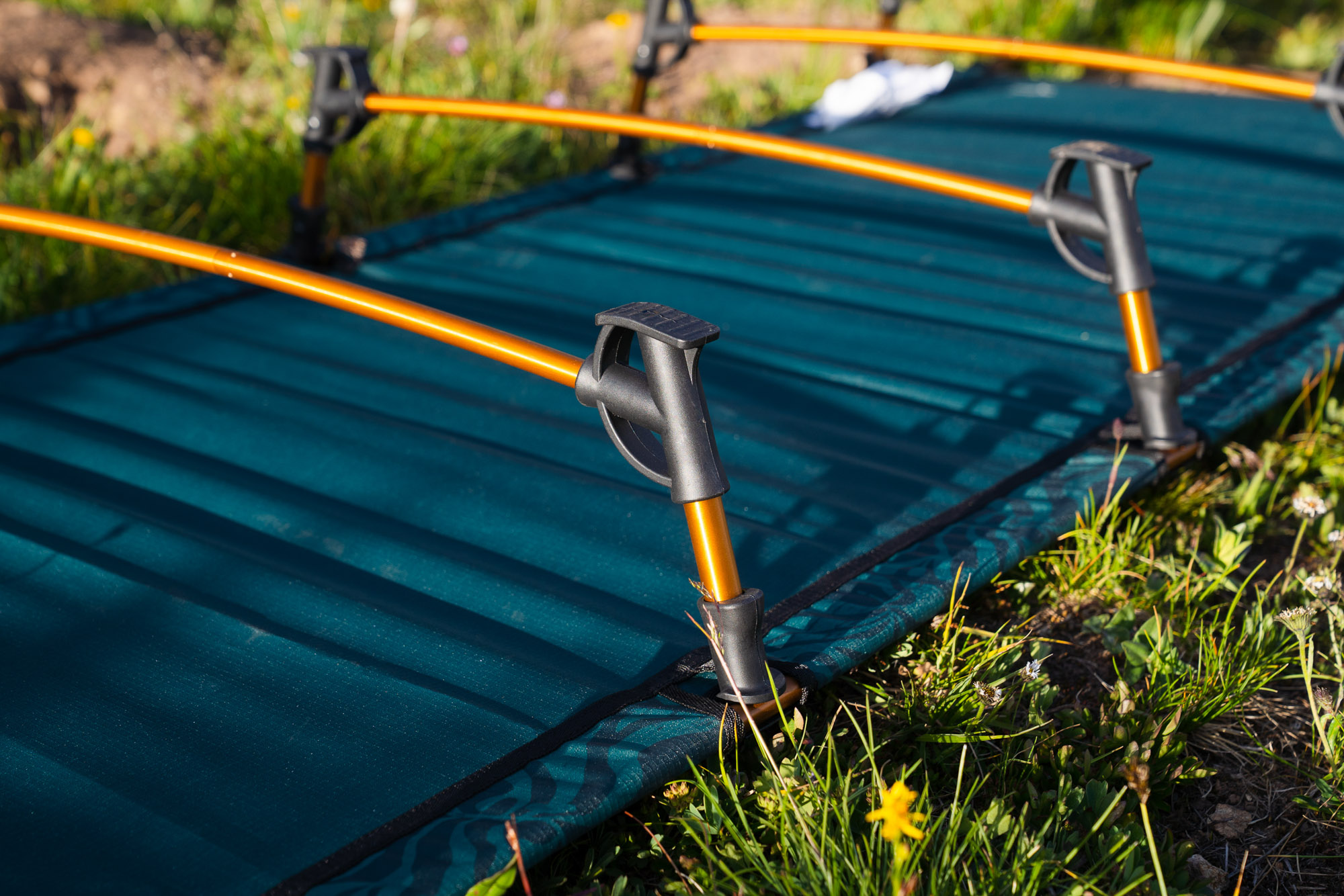 the lowdown cot upside down with the legs detailed