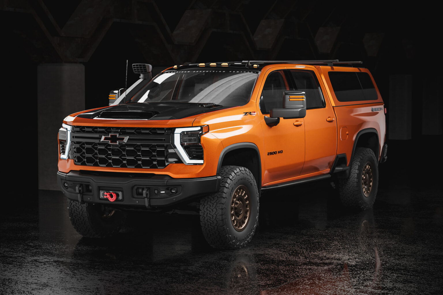 Rare Bison: AEV Tangier Orange Chevy Silverado HD ZR2