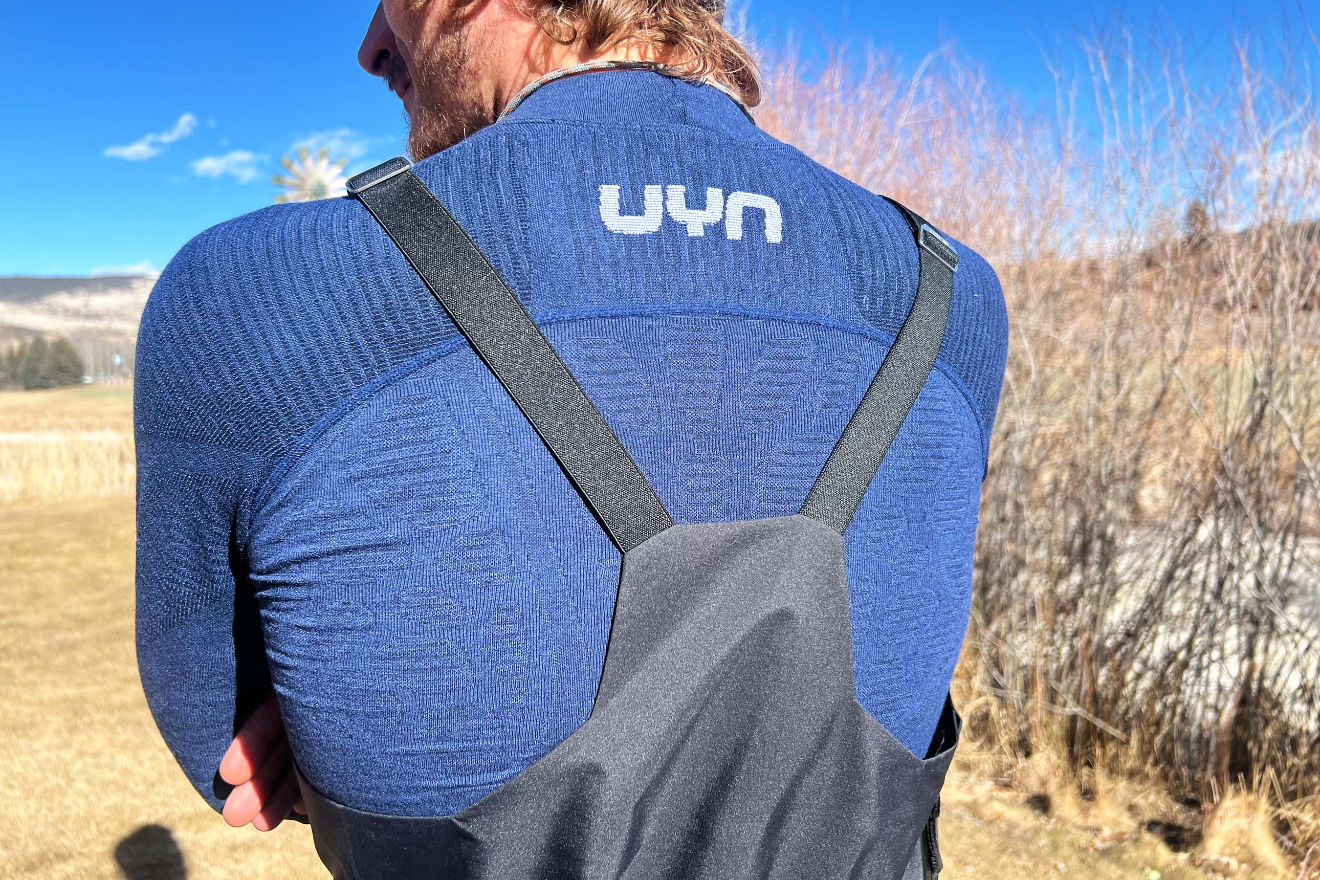 Man wearing UYN Baselayers under a hoody