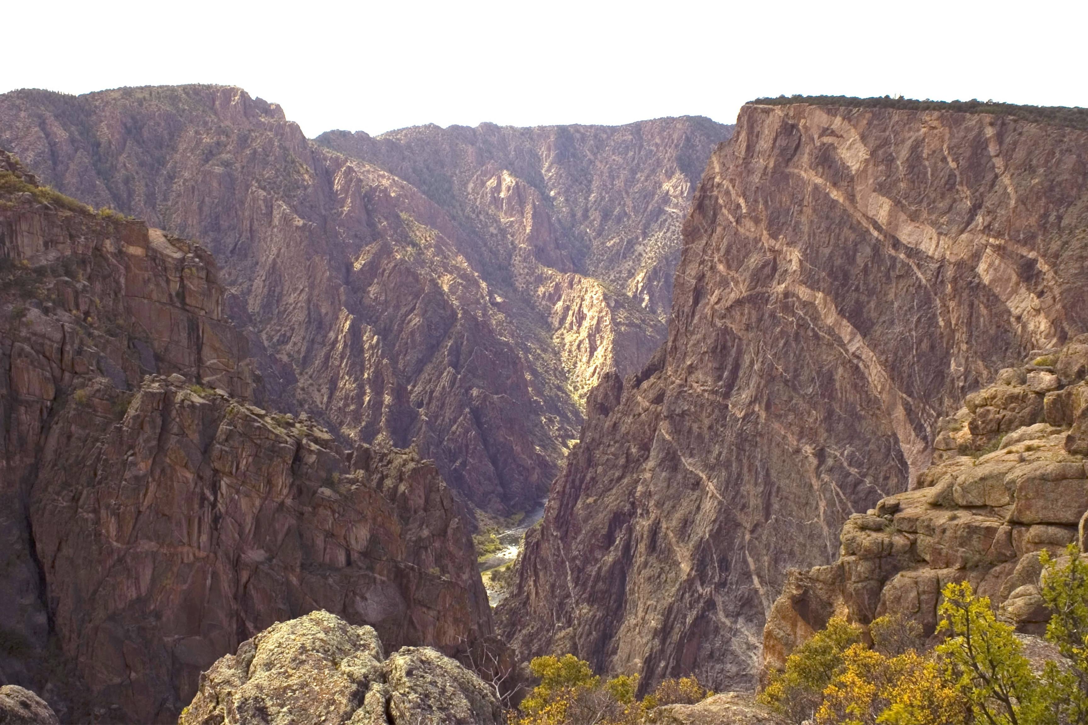 overlook of mountainous rocky landscape