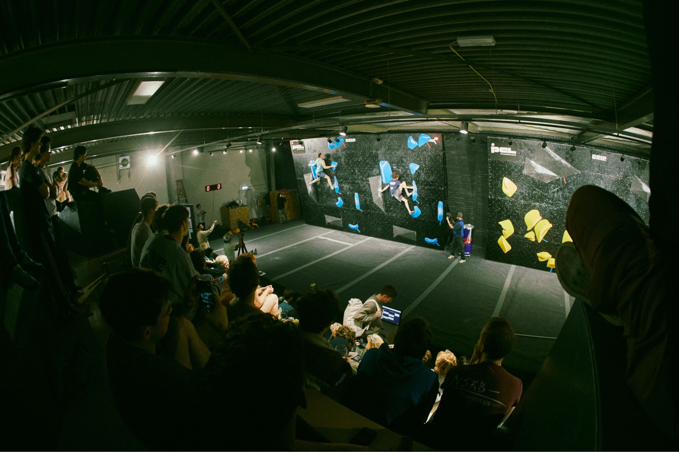 competition climbers inside