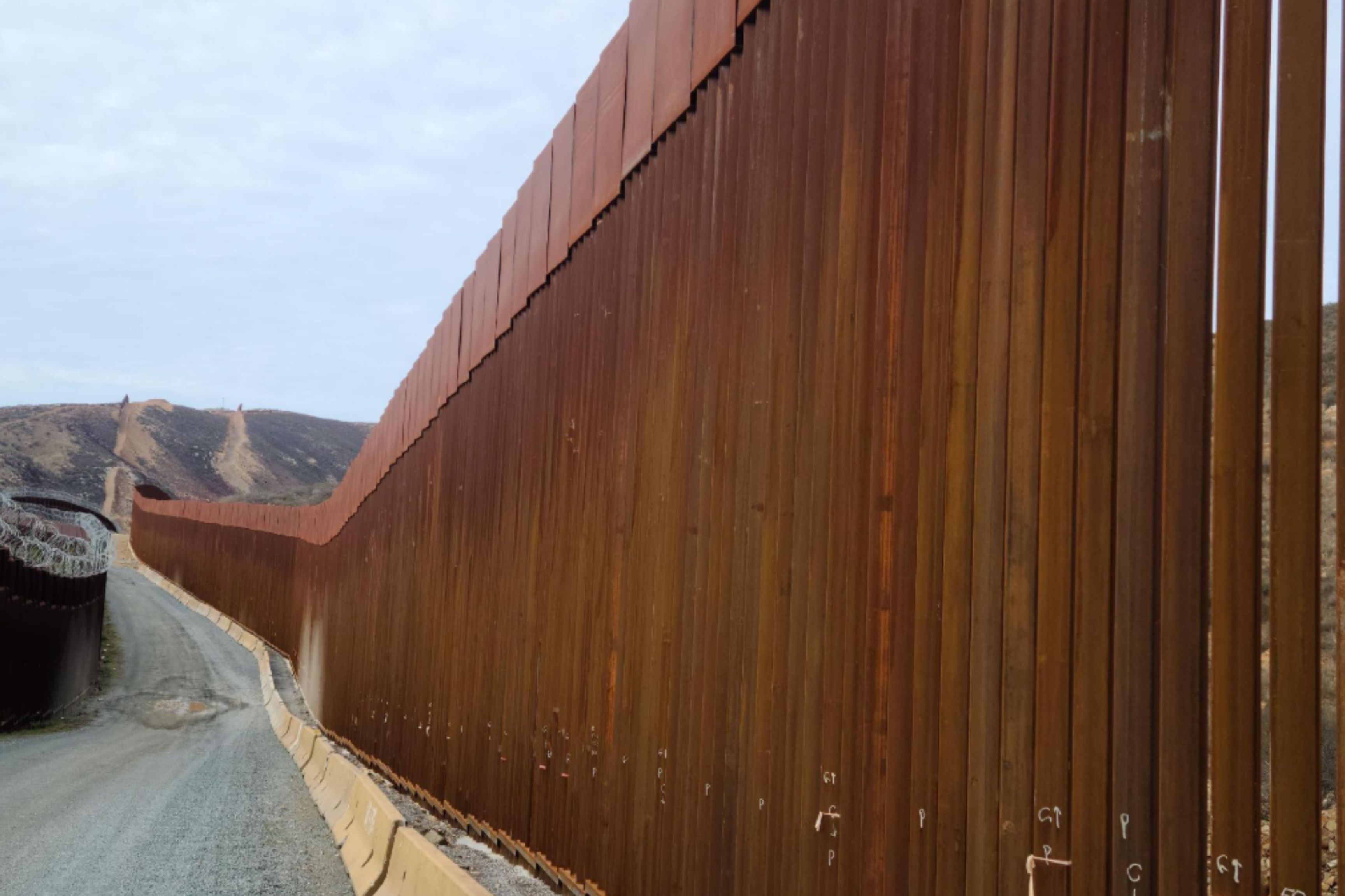 steel border wall