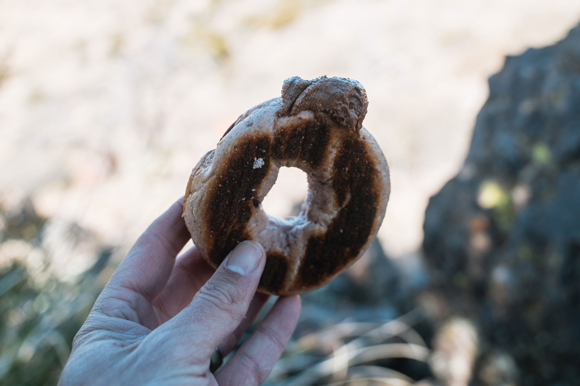 eating during a solo hunting trip
