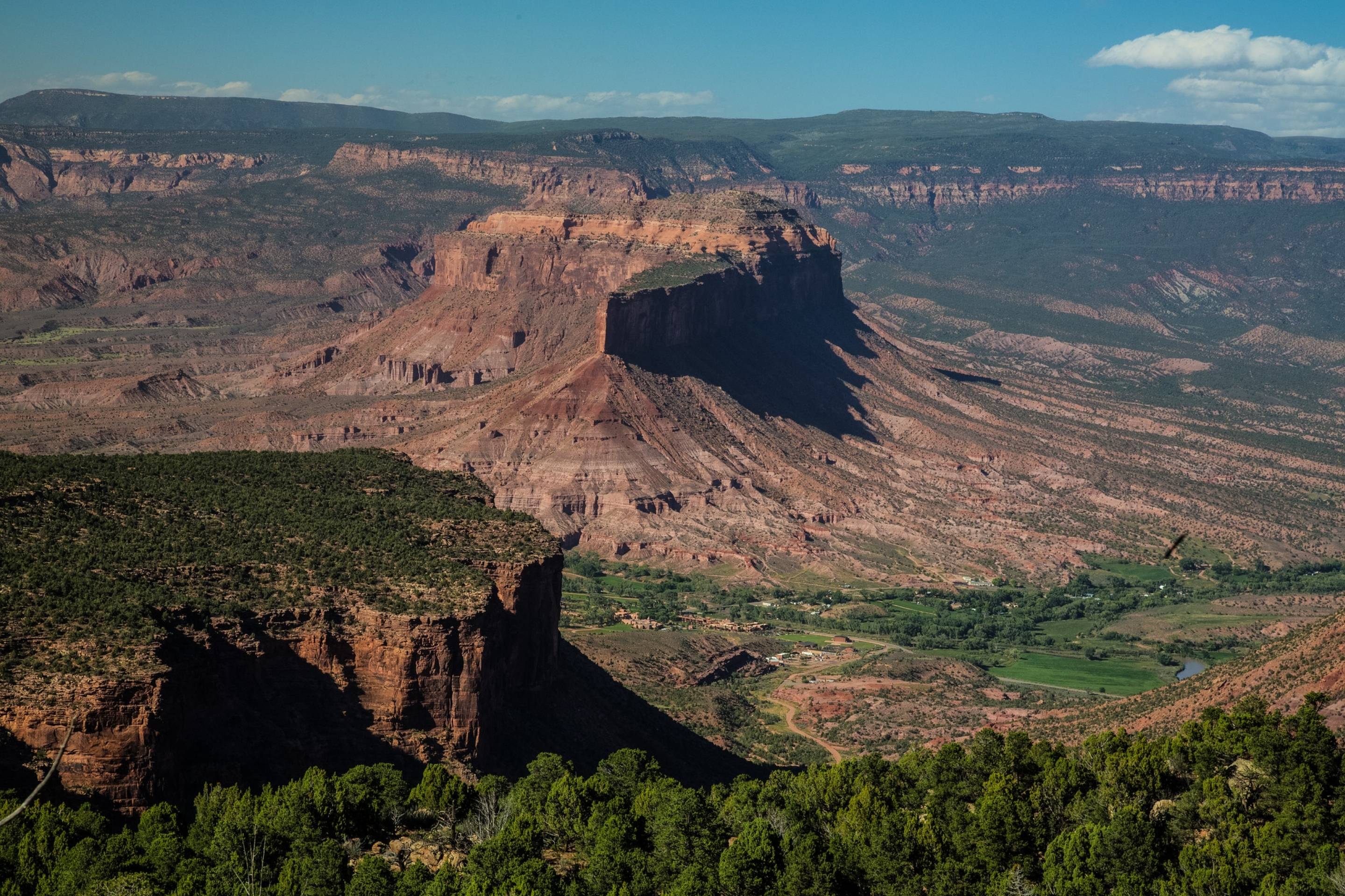 large mesa in desert
