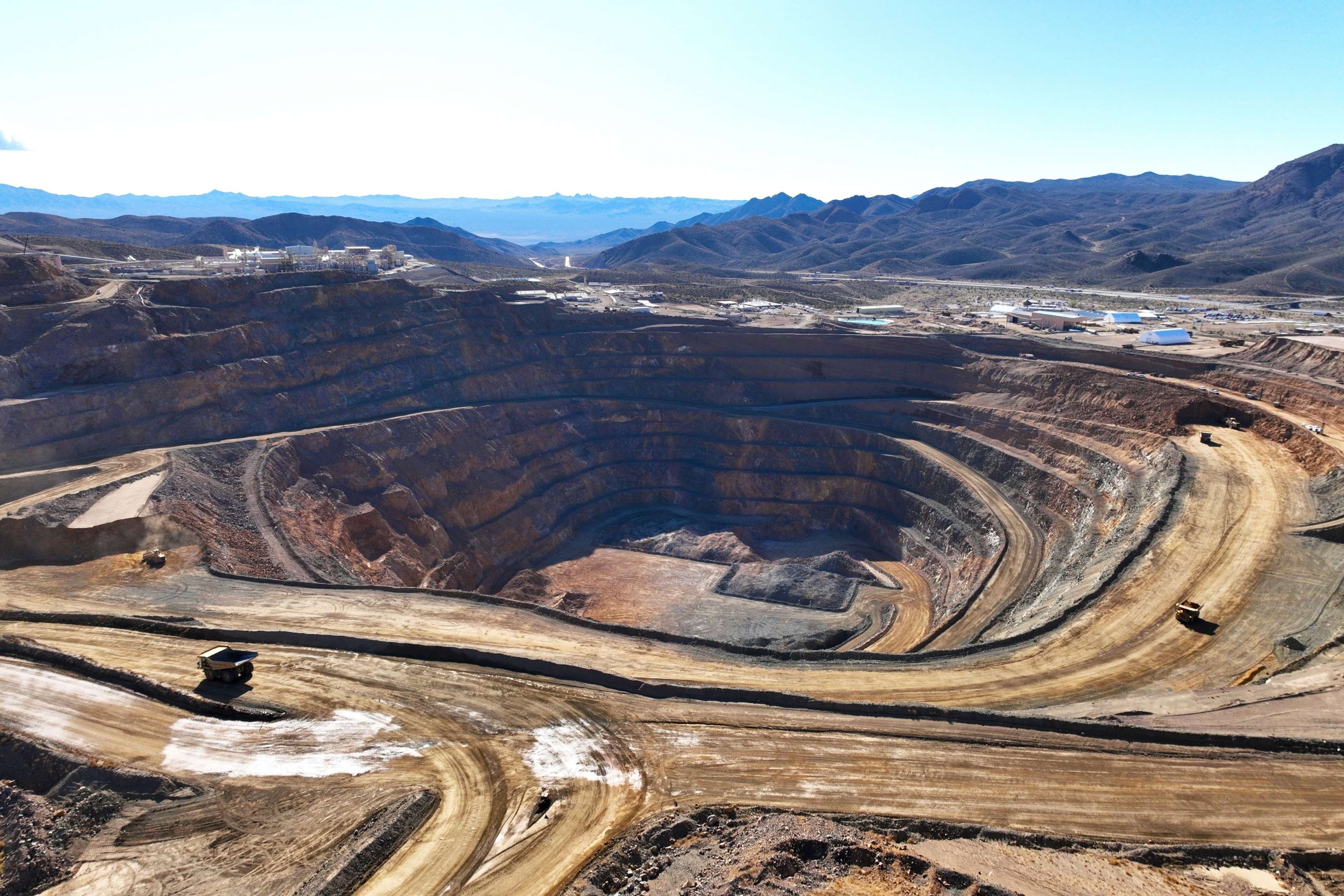 large pit in mine