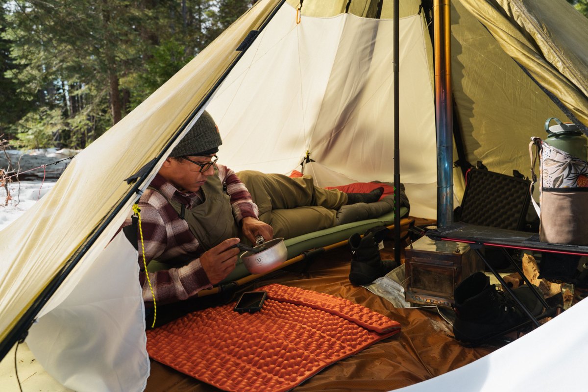 eating lunch in Seek Outside Cimarron 2.0