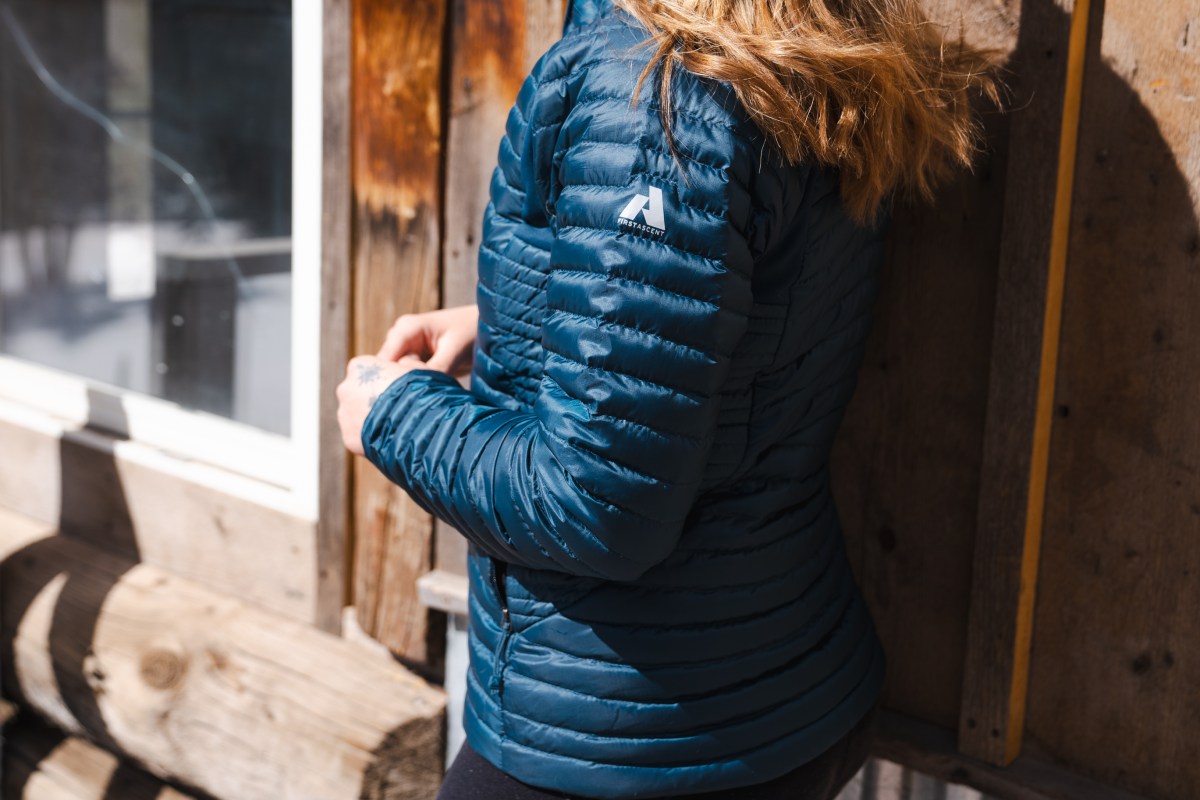 testing women's down jackets - Eddie Bauer - Meghan LaHatte 