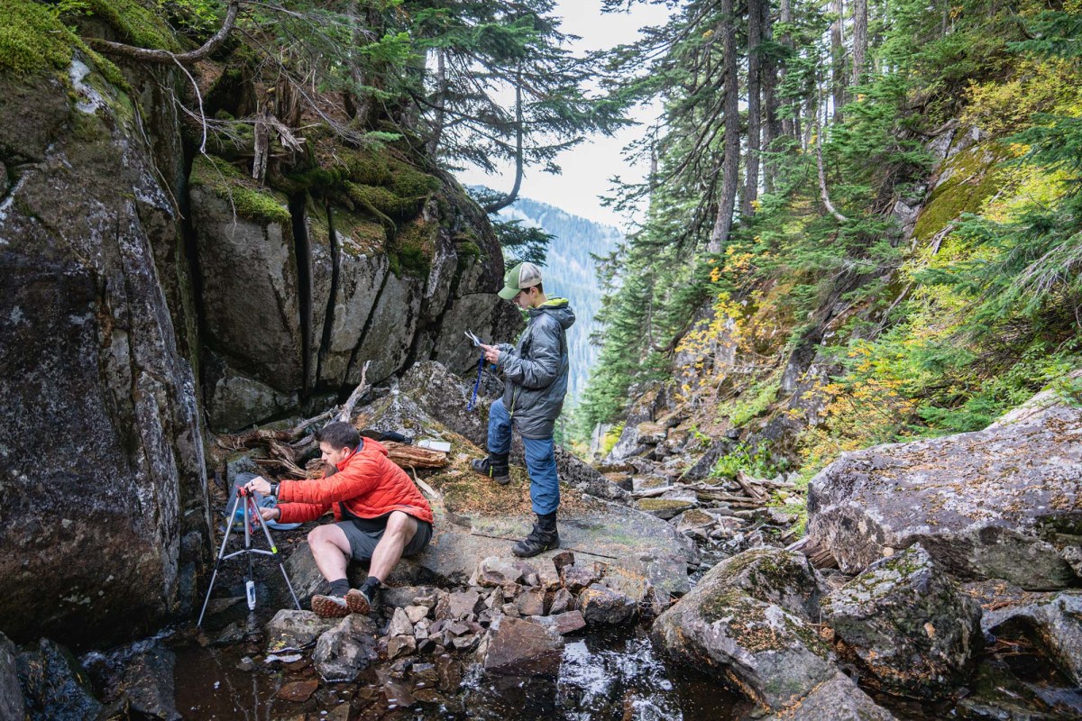 Collecting data for Adventure Scientists near Seattle, WA