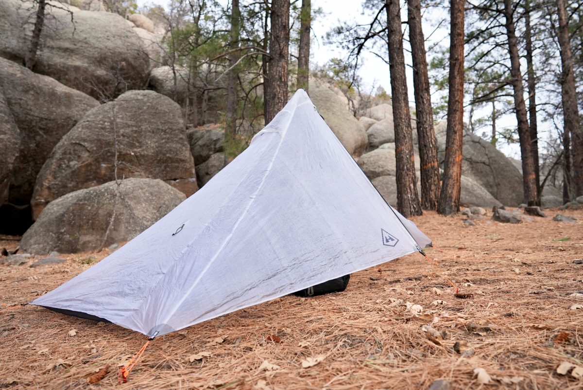 the hmg mid 1 shelter set up during gearjunkie testing in colorado