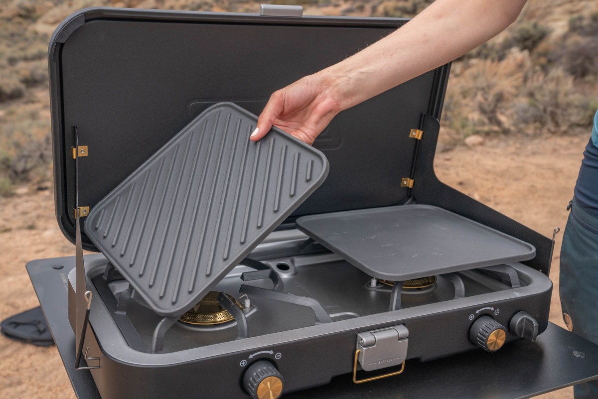 Coleman Camp Stove Griddles during gearjunkie testing