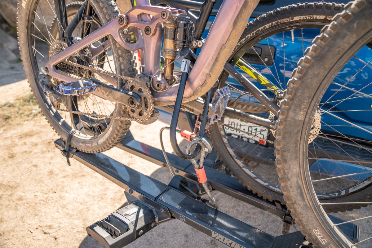 Some designs include an integrated lock loop, so you can add your own additional locks, which we recommend; (photo/Eric Phillips)