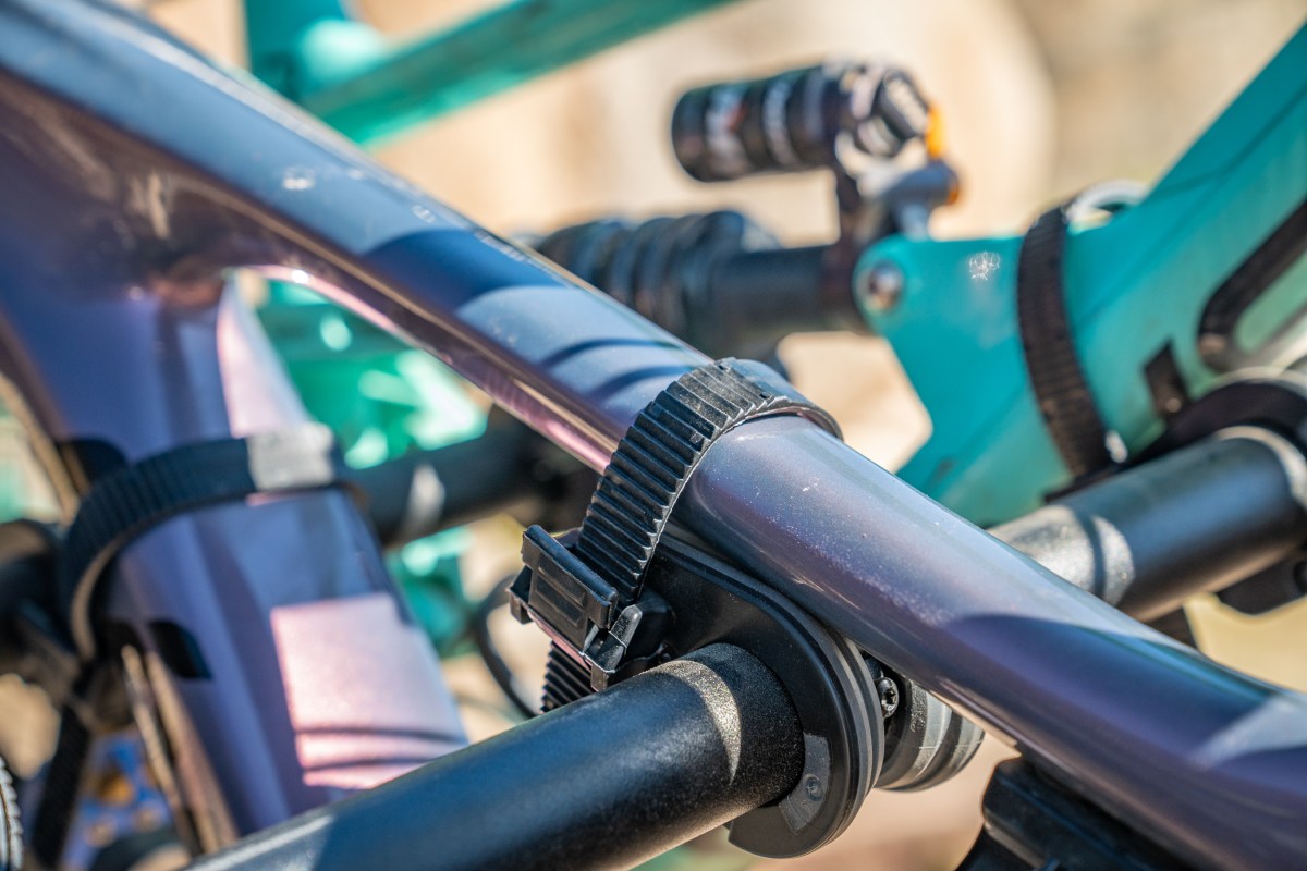 Ratchet straps on hanging racks are typically durable; (photos/Eric Phillips)