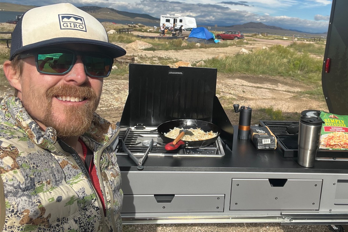 Cooking in a camp