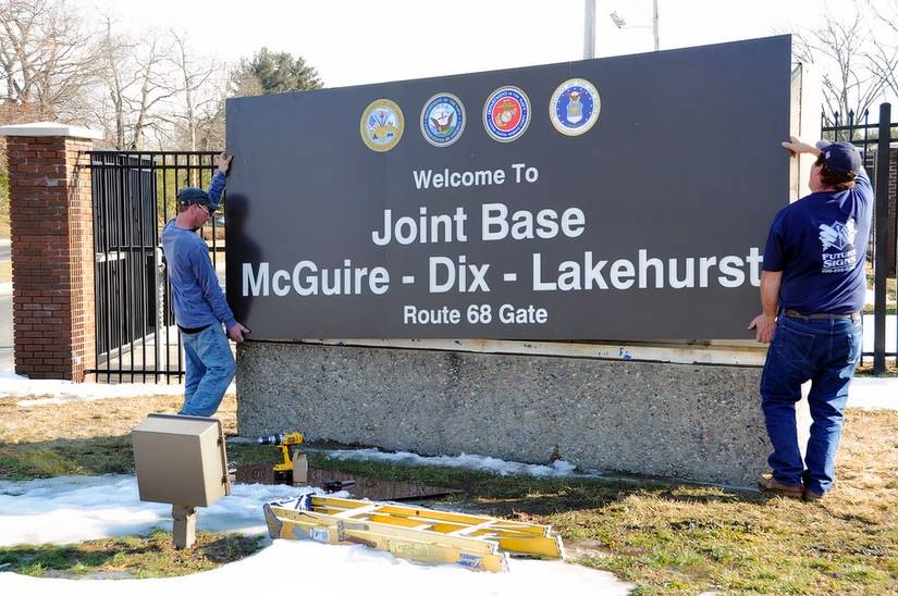 Joint Base McGuire-Dix-Lakehurst in southern New Jersey (U.S. Army).
