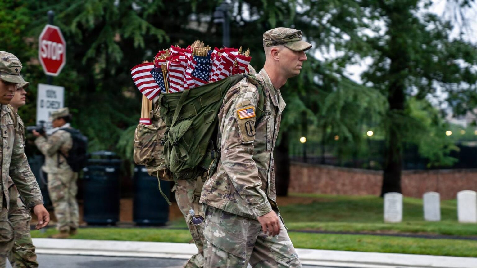 ‘Old Guard’ Soldiers Place 260,000 Flags at Arlington for Memorial Day