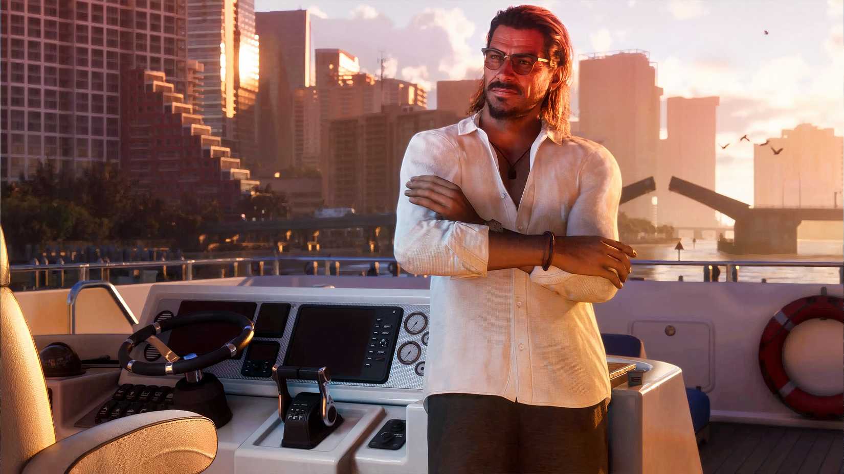 Grand Theft Auto 6 man in a boat