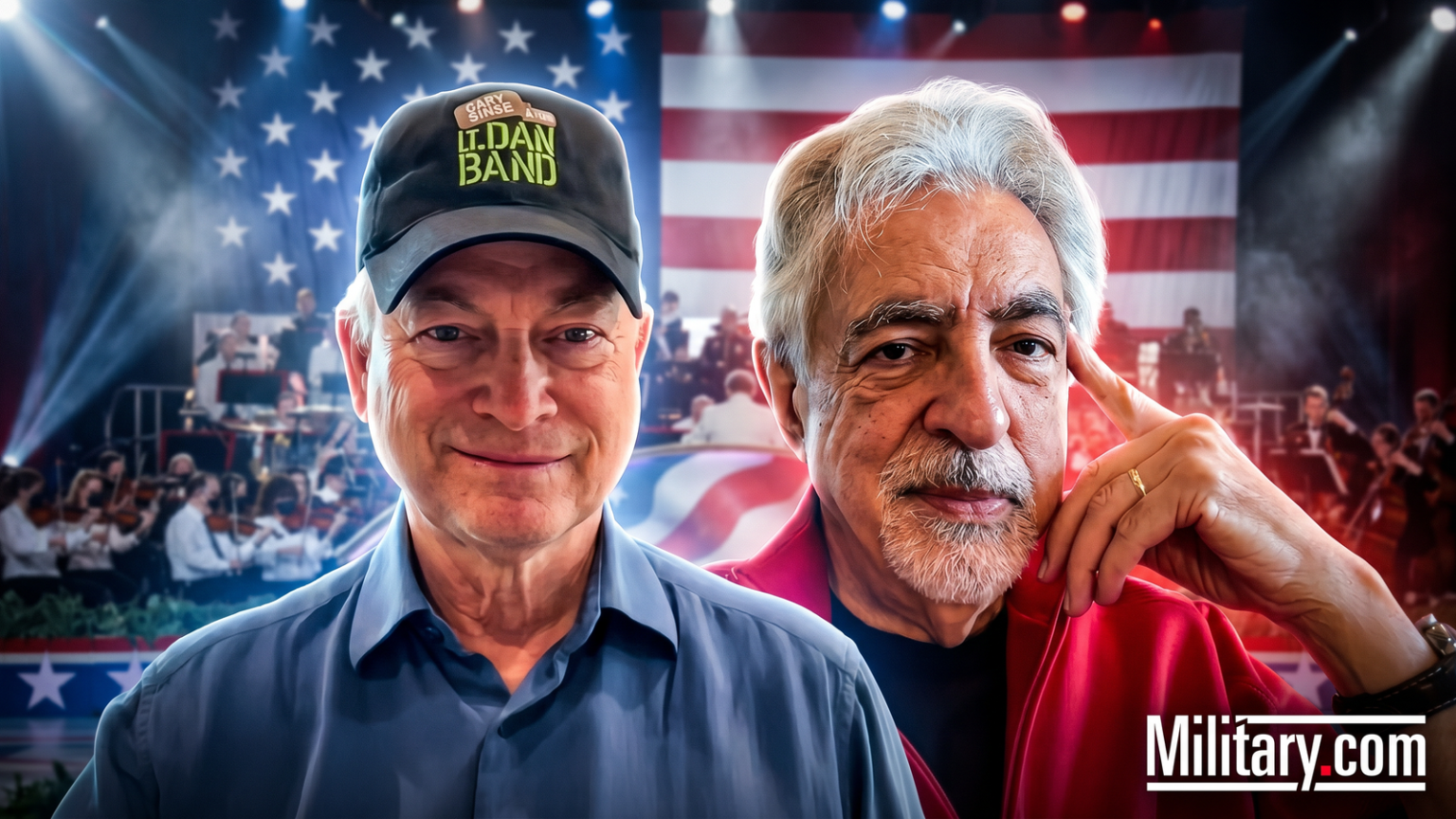 Actors Gary Sinise, Joe Mantegna Prep to Host Massive Memorial Day Concert Actors Gary Sinise, Joe Mantegna Prep to Host Massive Memorial Day Concert
