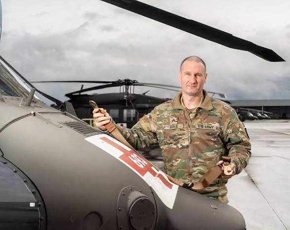 Sgt. James Gale of the Oregon National Guard touts benefits of U.S. Army VRS System as an emergency rescue tool (U.S. Army).