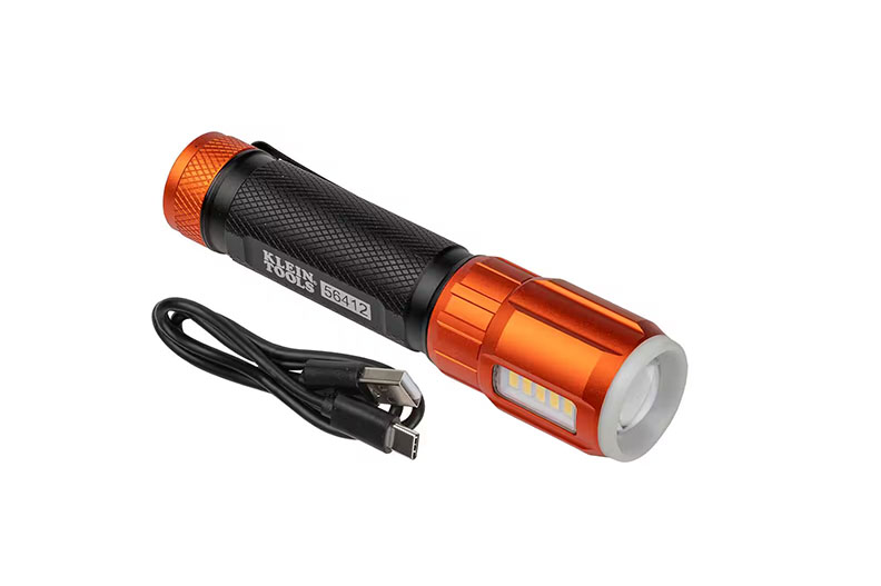 Klein Tools Rechargeable LED Flashlight With Worklight