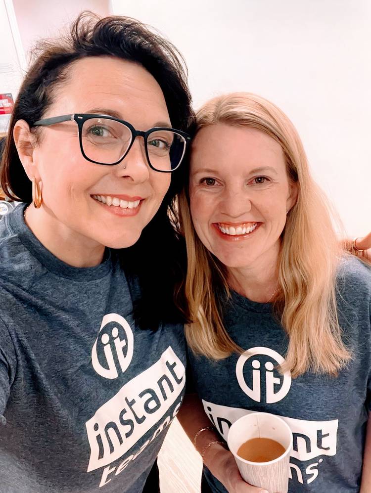 Instant Teams co-founder Erica McMannes and Liza Rodenwald (Erica McMannes).