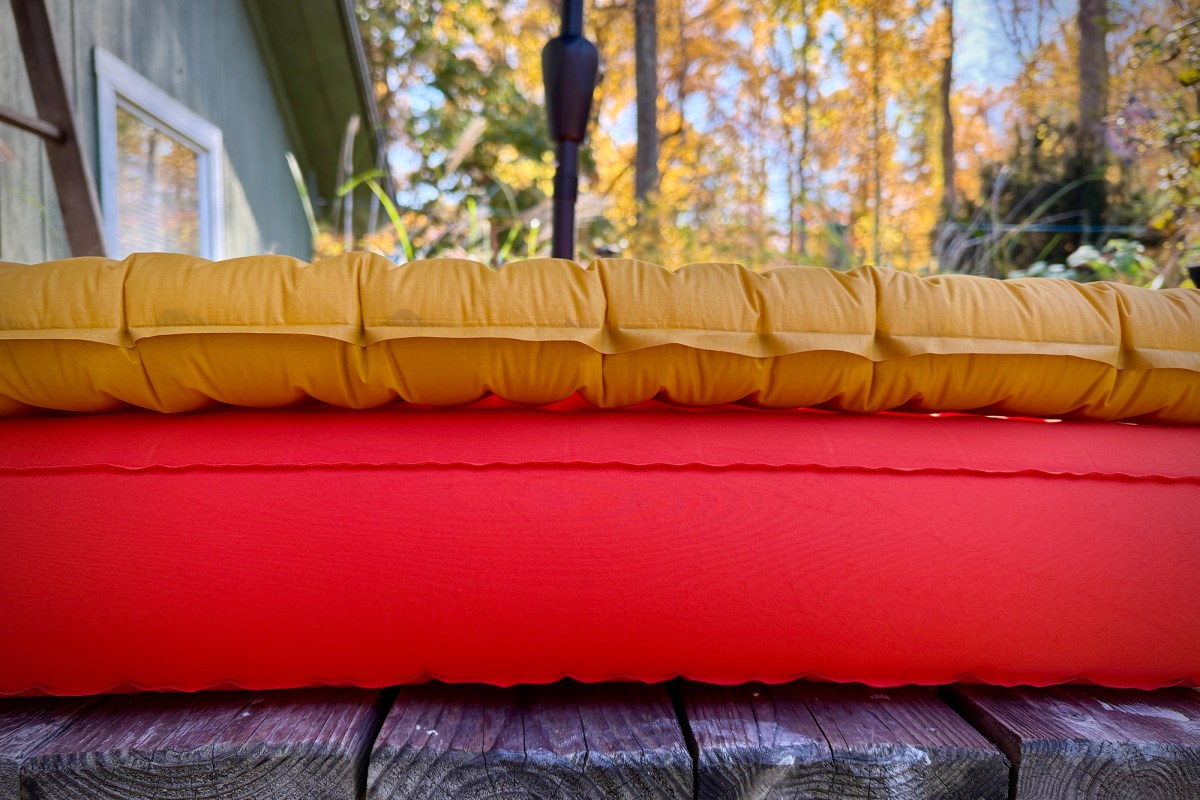 the therm-a-rest xlite and the therm-a-rest neoloft mattresses together showing the difference in height