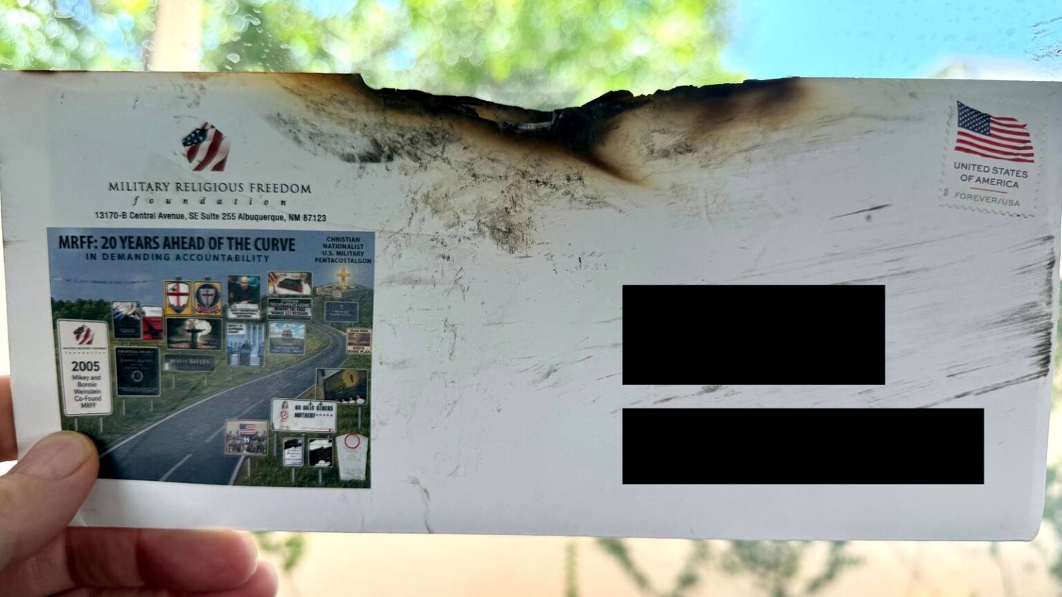 Burnt Envelopes Sent Via USPS Spark Questions of Targeted Attack, Foul Play Burnt Envelopes Sent Via USPS Spark Questions of Targeted Attack, Foul Play