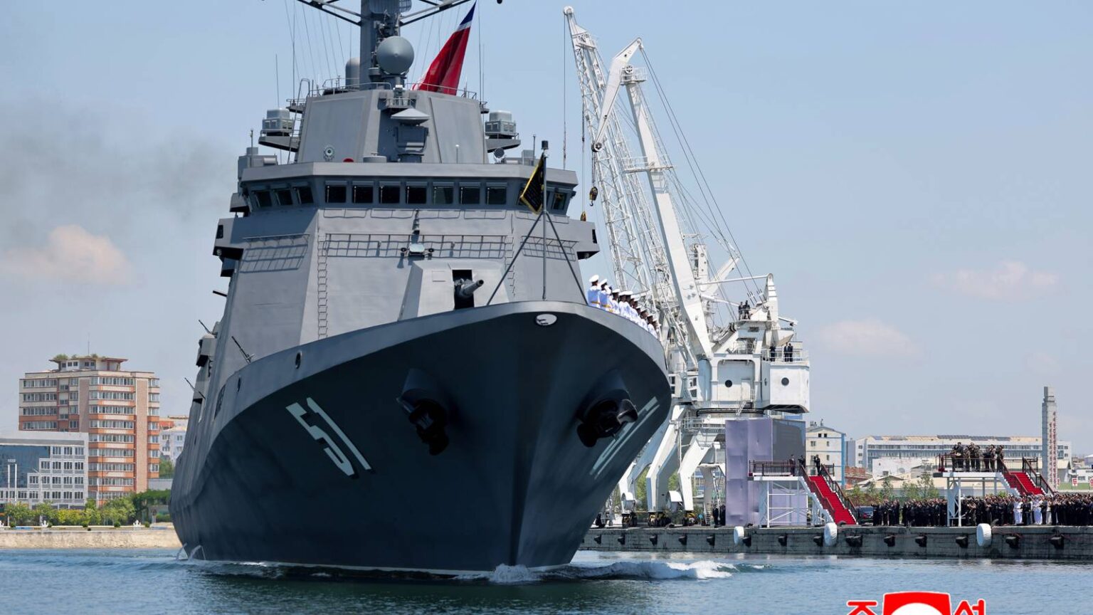 North Korea’s Kim Claims Progress on Nuclear-Armed Navy as New Warship Is Placed into Service