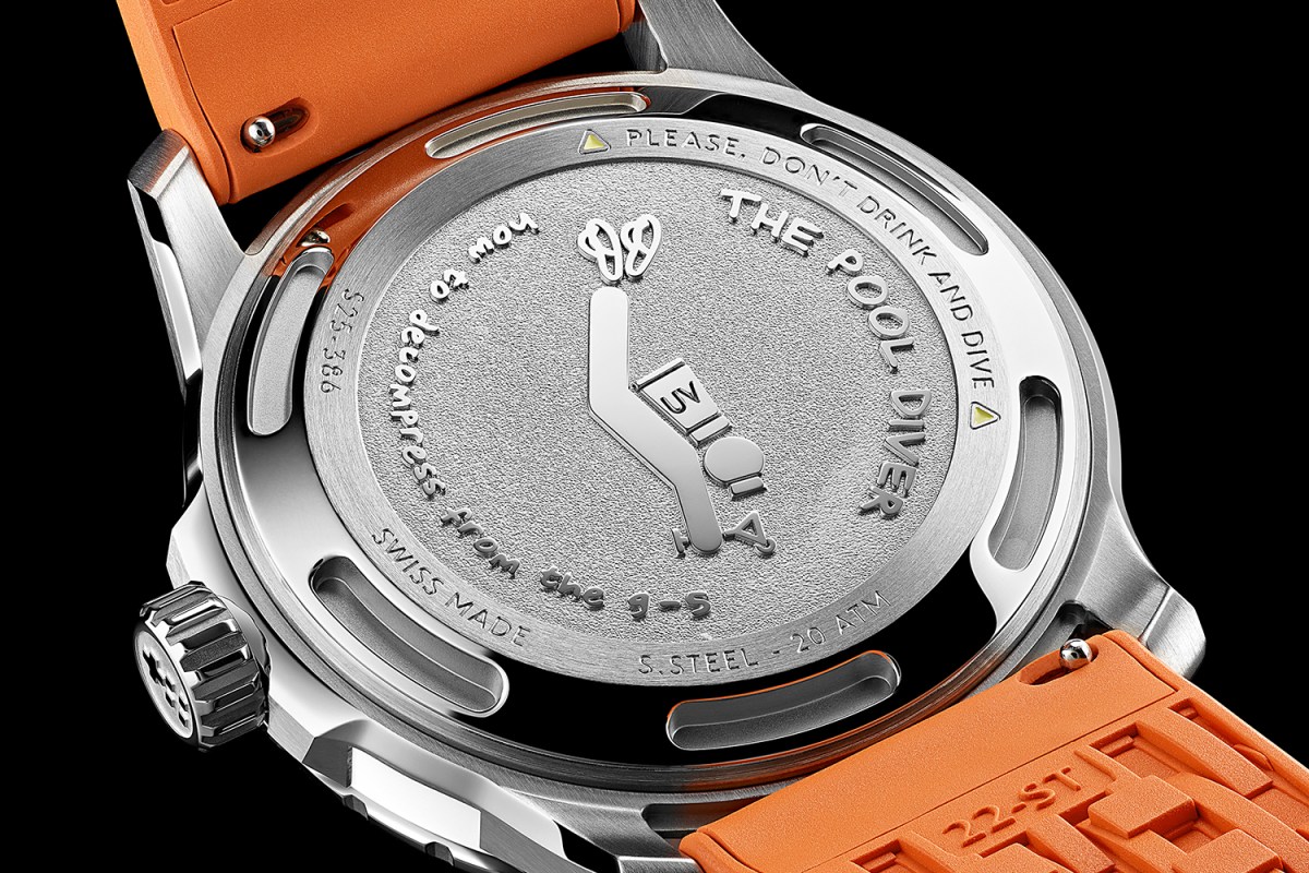Christopher Ward Pool Diver caseback