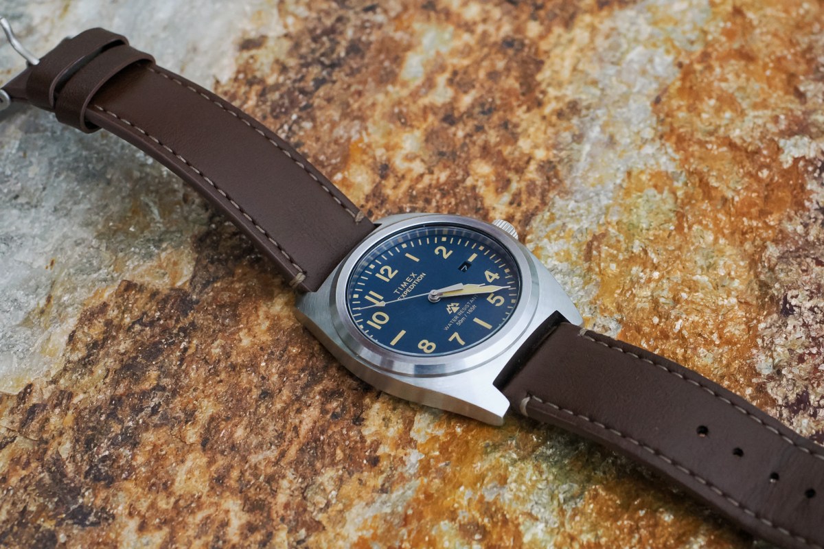 Timex Expedition Capston on rock