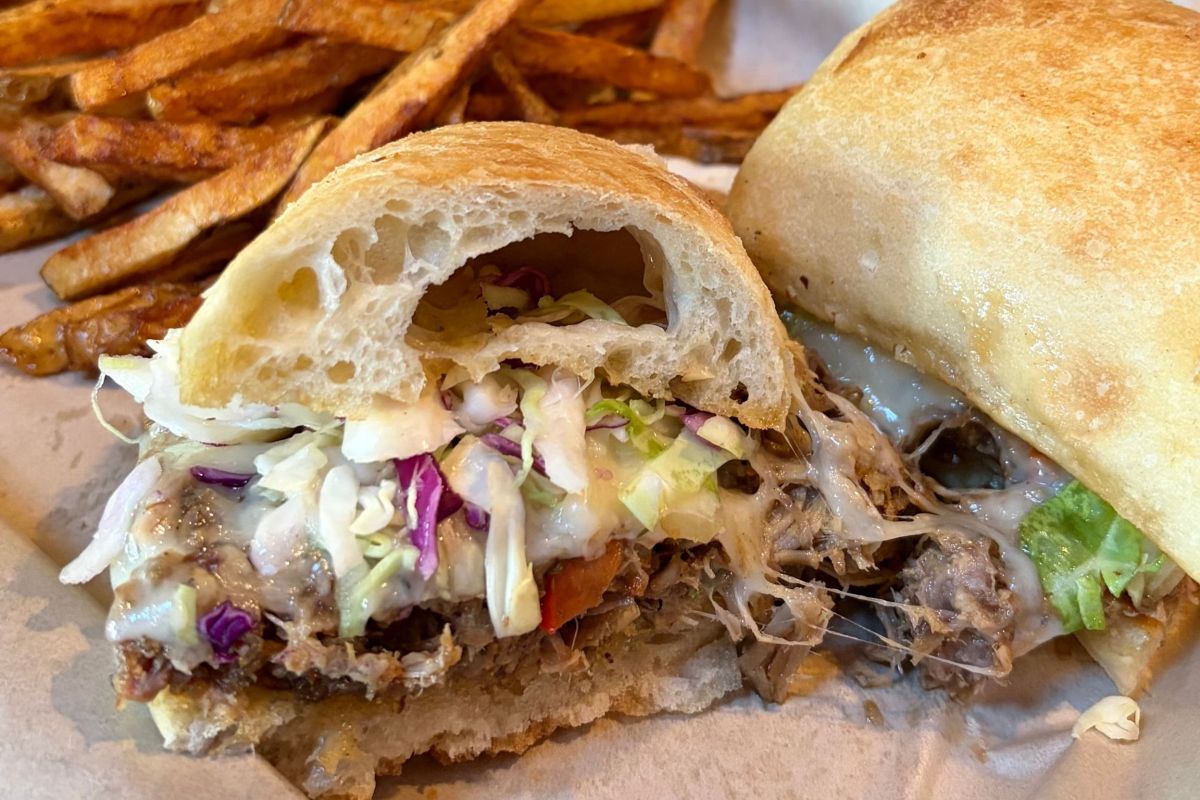 sandwich with fries