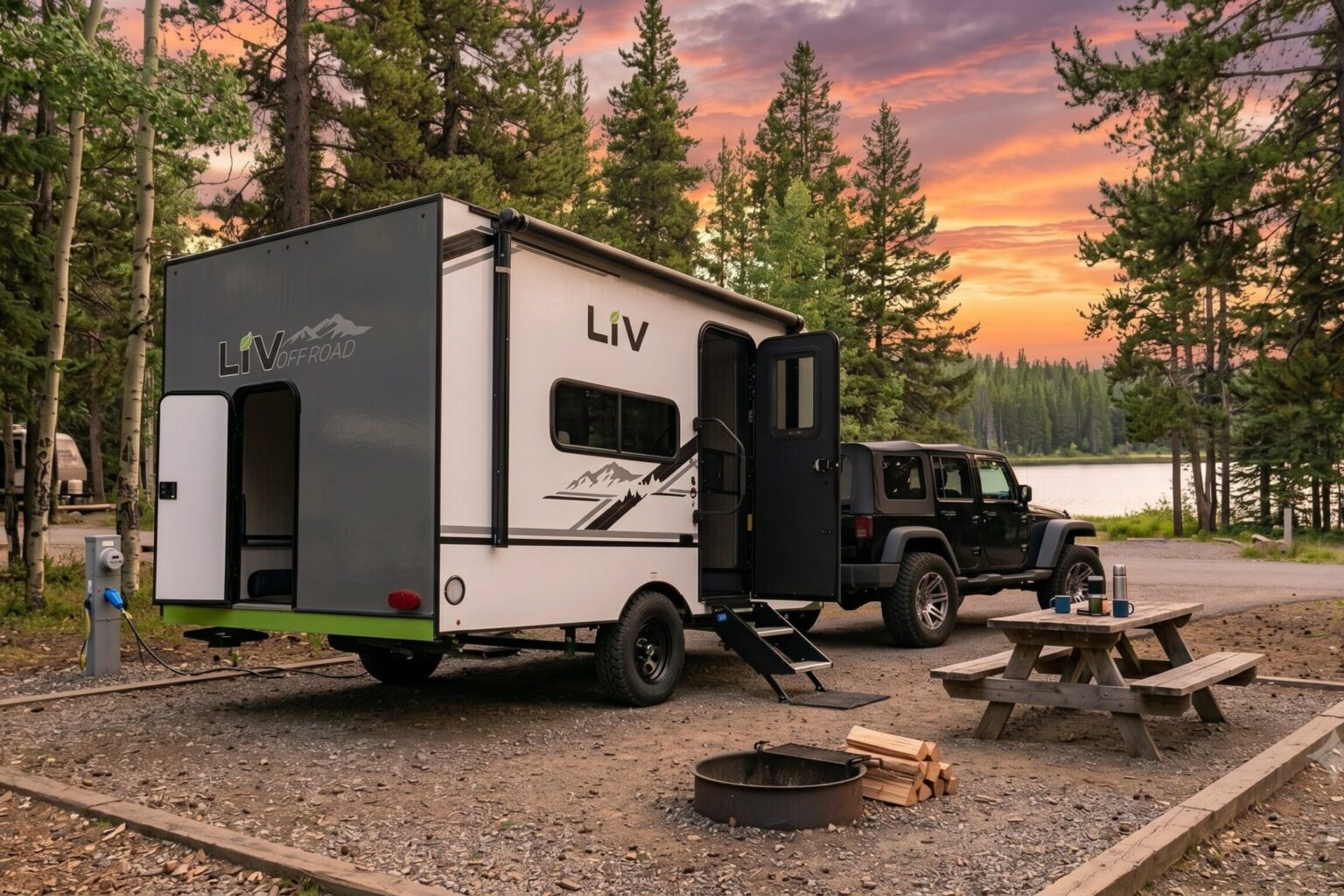 LIV Trailers E-Leaf Ditches Wood & Fiberglass for a Plastic, Electric Camper Future