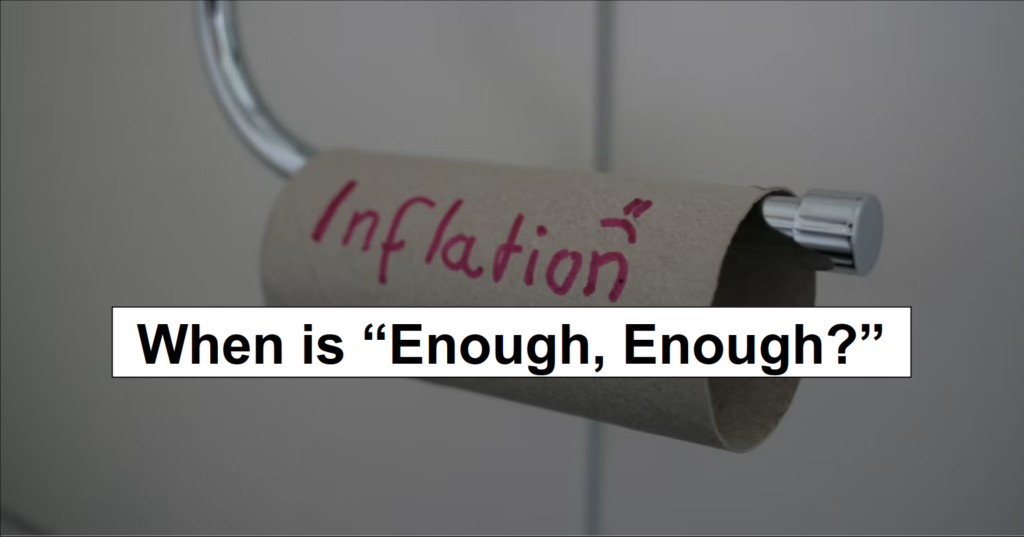 40 Trillion, And Growing. When Is “Enough, Enough?”