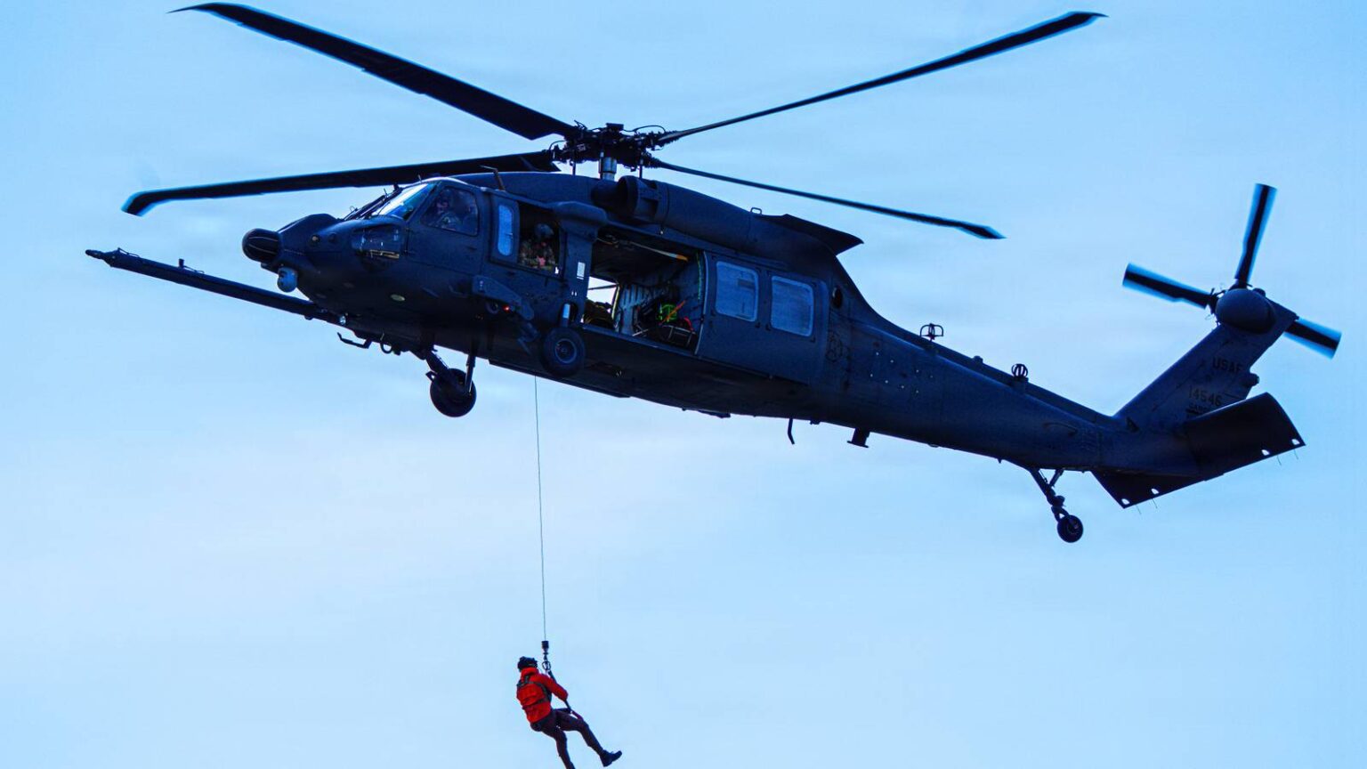 Air Force Rescues Five-Person Navy Crew Following Helicopter ‘Mishap’
