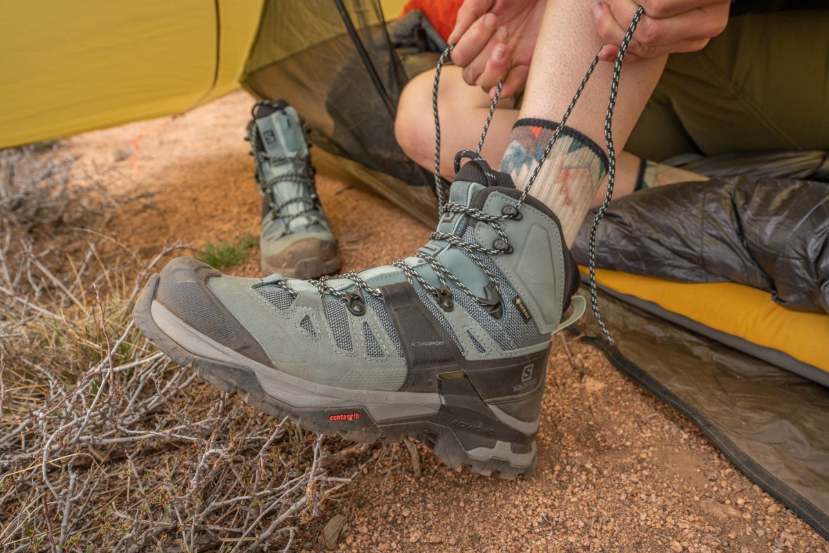 _DSC2336 Testing the Salomon Quest on a backpacking trip.